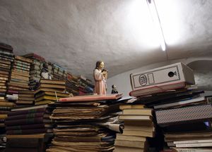 “A Scattering of books, a miscellany of shelves,” 2015