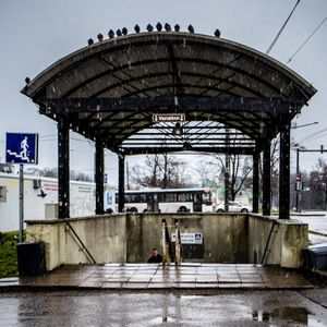 The underpass in snow