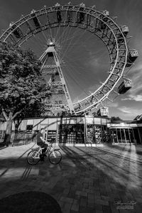 Riding past the ferris wheel, Prater, Vienna | 02