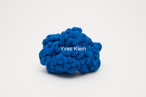 "Yves Klein", series: Knitting art, 2015