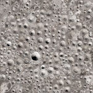 subsidence craters from atomic tests, navada, usa