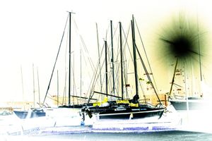 Star Ship leaving Port