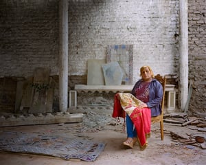 Lucha, from the series Virgenes de la Puerta, 52"x42", 2015