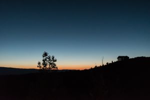 sunset form the bedroom deck