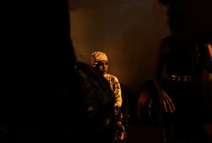 Girl at night