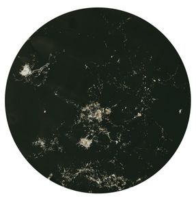 Auric Object 5b, 2013; unique silver gelatin print mounted to anodized aluminum; 19.63 in. diameter  © DM Witman