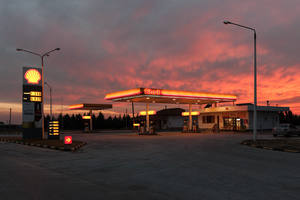 gas station