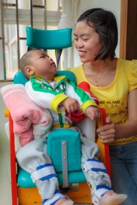 Tam Yang suffers from cerebral palsy and has visual, hearing, physical and intellectual impairments. The CMB have provided counselling and guidance to Tam's parents and have contributed to a comprehensive rehabilitation plan in collaboration with Tam's doctors, extended family and the local Disabled Persons' Federation.
