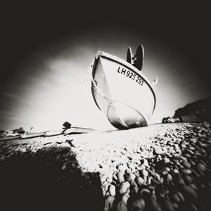 boat on the pebbles