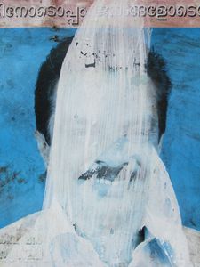 Overpainted politician, Fort Kochi, Kerala, 2010.