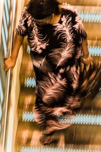 Woman in Floral Dress, 14th Street Subway, NYC, 2015