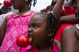Red apple.