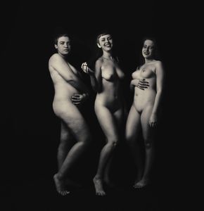 "The Dark Trinity" – this forth photograph is the Yang in the feminine look on life. The darker, more inclusive dark desires embalmed in the female form – the seductive, controlling side of the feminine existence.