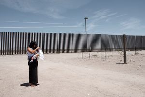Mexican woman with baby