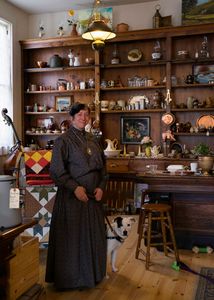 The owner of a cosy shop in historical  Columbia, CA.