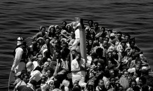 Mediterranean Sea (2015). First contact.
