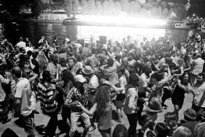 Dance Night at River Seine, Paris France