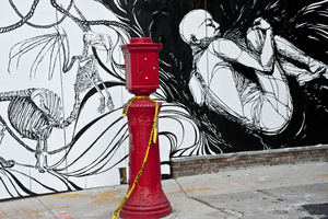 Street Art/Alarming Fall in Brooklyn