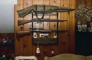 Gun Rack in the family room.