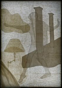 Soft Drawings_Leisure Space, 2001, Lighbox (Ultra Giclee pigment print on backlit film, lightbulb, wooden frame), 43 x 30 cm