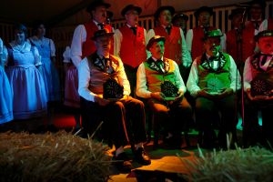 Meritorious members are honored for being 30 years  active at yodelling club Edelweiss, Jaun.