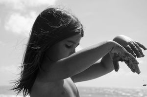 Manuela living by the beach