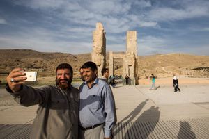 Selfie at Persepolis.