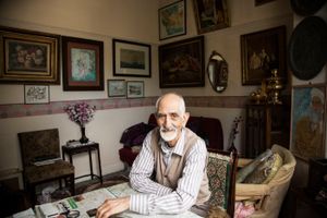 Iranian living room in London
