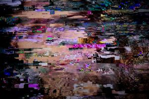 The image formed by noise on the TV screen