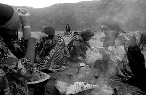 Bedouin Girls at Dawn in Wadi Samri