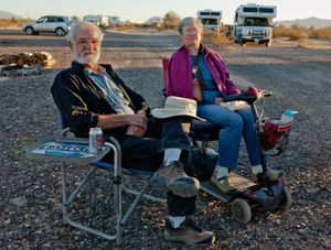 Ed and Carol, Full-timers. Quartzsite, AZ ©David Gardner