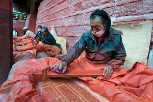 The Sutra Printing House at Dege is the most important repository of wood-block Buddhist scriptures in the Buddhist world. © Michael Freeman