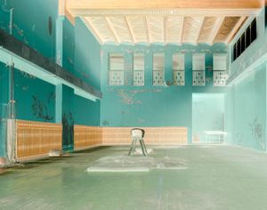 Abandoned gym in Pyramiden.