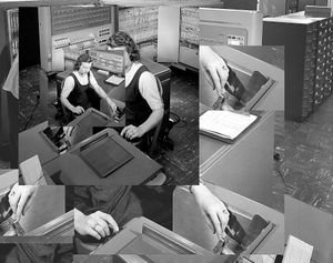 Woman in office