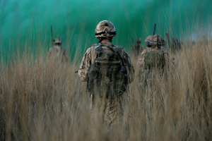 45 MARINES SANGIN FOOT PATROL, HELMAND, AFGHANISTAN 2008