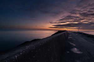 Blue hour on the ocean