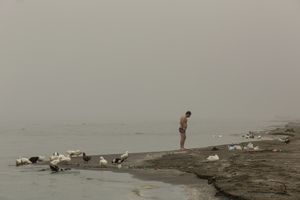 Picnic at the Caspian sea.