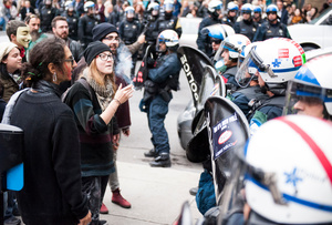 Students protest in Montreal