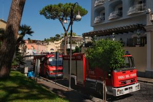 Benevento Firefighter headquarters  at Bagni Square, Casamicciola Terme, Piazza Bagni (upper Casamicciola)