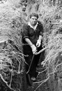 Mark Ralph, digging culvert