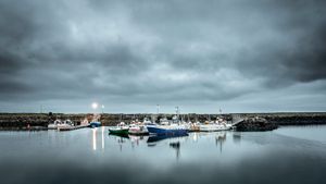 Blue boat