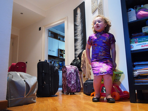 5 trips’ suitcases to unpack