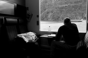 Radiography of a journey. Bernina Express from Tirano to St. Moritz