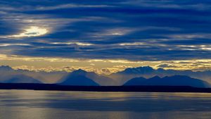 Cloud Breaks Reveal Olympic Peaks