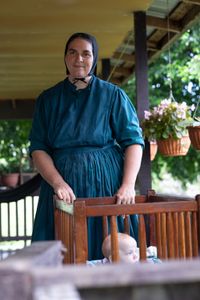 Mennonite woman in Springfield, Belize