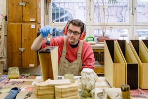 The carpenter workshop.
