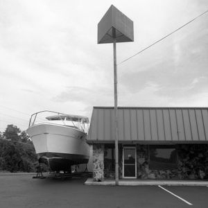 Boat and Strip Mall