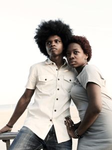 YOUNG COUPLE ,CONEY ISLAND NYC 2011