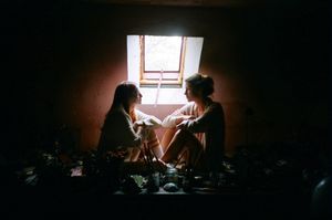 we are far away from each other,        silence crept between us,                        we are far apart
