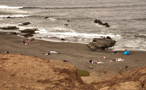 The beach.